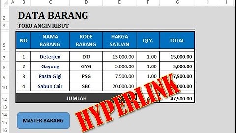 Cara Membuat Hyperlink Antar Sheet Dalam Satu File Pada Excel