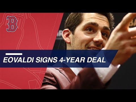 Red Sox introduce Nathan Eovaldi after four-year deal