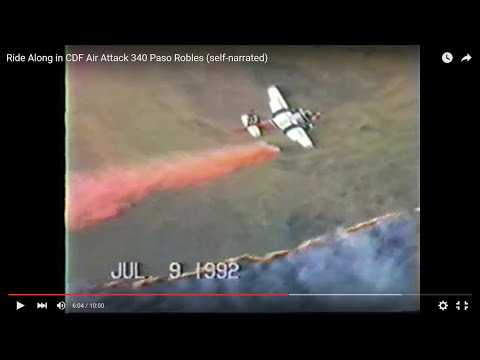 Ride Along in CDF Air Attack 340 Paso Robles (self...