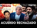NOTICIERO: Irán rechaza haber acordado un memorando de paz, Trump desata el pánico y EEUU, sin armas