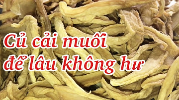 Cách làm củ cải muối để lâu không hư/pickled radish/Thanh Thi Vlog