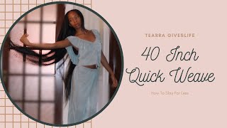 40 INCH QUICK WEAVE | $11.99 HAIR?!