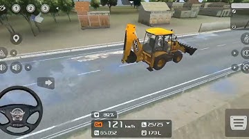 Jcb Backhoe Loader Gameplay - Bus Simulator Indonasia Driving - Jcb Game For Android