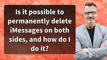 Is it possible to permanently delete iMessages on both sides, and how do I do it?