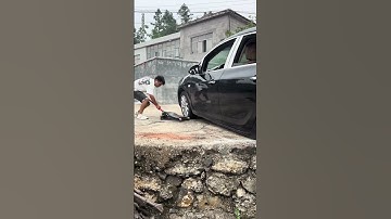 How to save yourself if your front-wheel drive car is trapped by two rear wheels.