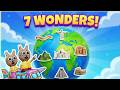 Seven Wonders of the World Song for Kids | Learn with Pofy &amp; Mimi | Travel Around the World!