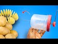 How to Make a Spiral Potato Slicer at Home || DIY Spiral Potato Slicer