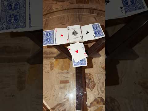 ۴ تا آس رو اینجوری ظاهر کن شعبده بازی 