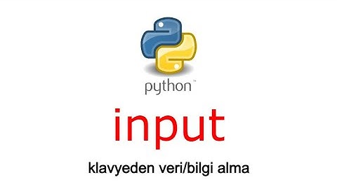 Python input komutu