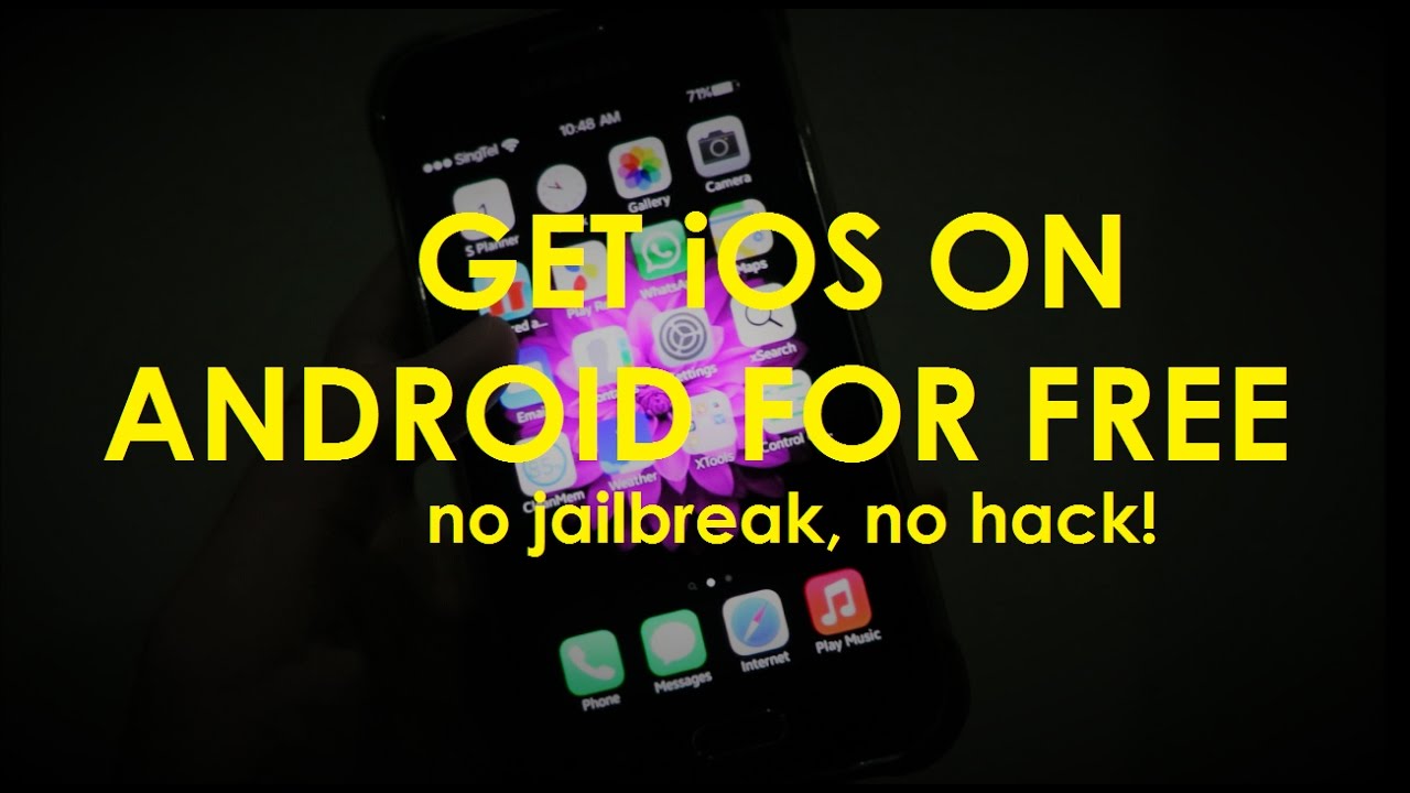 GET iOS ON ANDROID FOR FREE! NO JAILBREAK! NO HACK! - YouTube