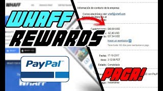 💸WHAFF REWARDS Paga 2017 | Como Ganar Dinero Con El Móvil | 0,30 Gratis 💸