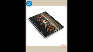 Black Jesus Last Supper Sacred Spiral Notebook African American Art