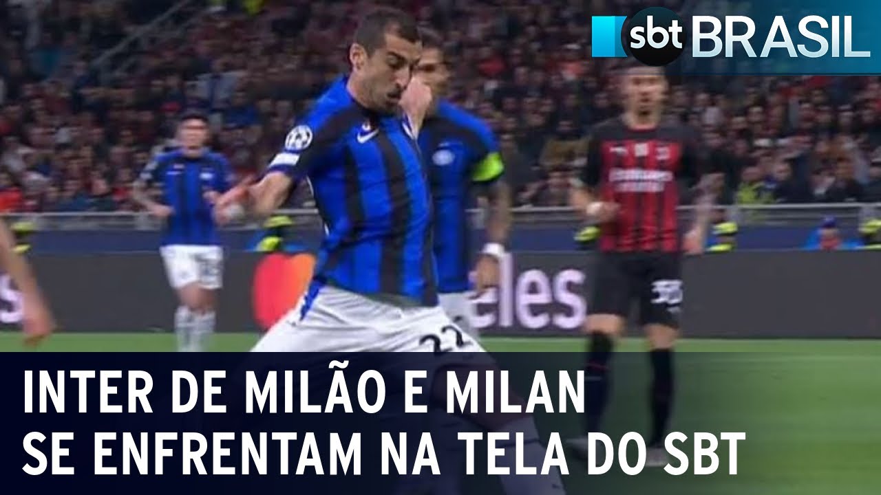 Inter de Milão e Milan se enfrentam 3ª feira na tela do SBT | SBT Brasil (13/05/23)