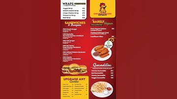 Simple Animation | Vertical Screens | Digital Menu | Signage | Board