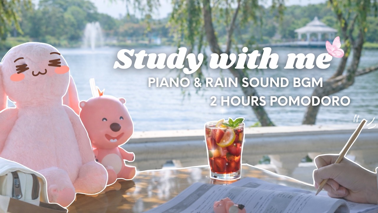 I Tried Pomodoro 50/10 for 2 Hours My Focus Went to 99.9% | 2 Hour Study With Me | Kim Bear Diary