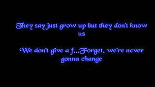 Avril Lavigne - Here's To Never Growing Up (Lyrics)