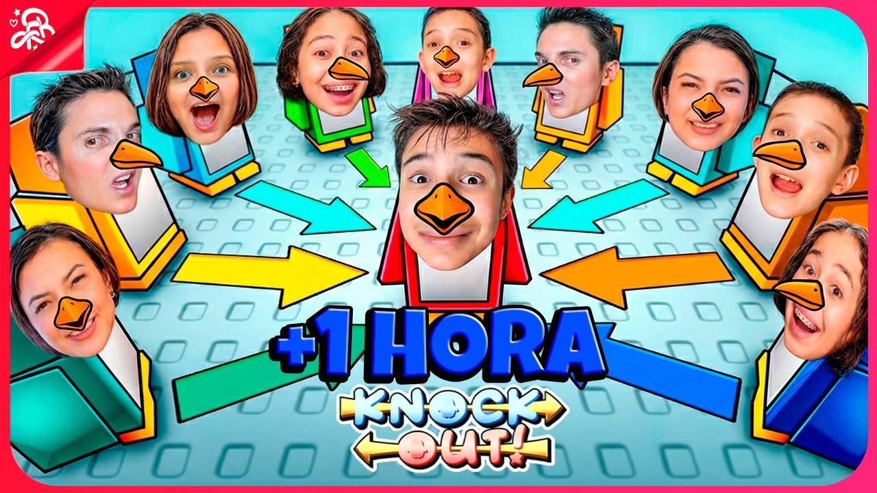 KNOCKOUT DESAFIO DA FAMÍLIA BETERO PINGUIM NO ROBLOX! +1 HORA