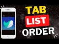 How to Change Tab List Order in Naver Whale Browser