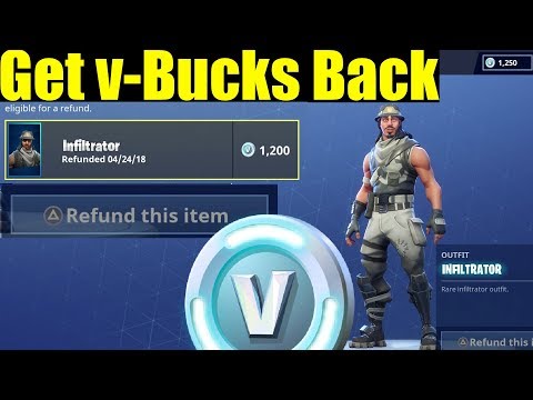 How To Refund V Bucks On Fortnite Get Your V Bucks Back Fortnite - 