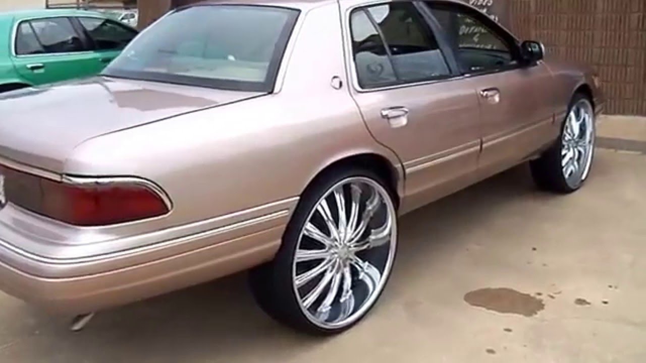 95' Grand Marquis on 28s "WETT Paint " - YouTube