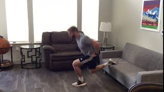 RFE Split Squat Jumps - Hands on hips
