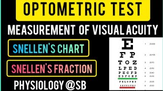 Basics of Optometry | Measurement of Visual Acuity | Snellen's Chart |  Optics | Vision | Physiology
