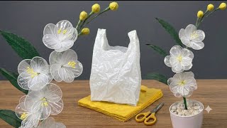 Recycled Flower DIY | Beautiful Plastic Bag Flower Tutorial