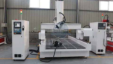 High Z axis 4 axis cnc router AKM1325 with rotary