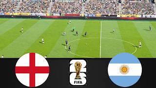 Argentina vs England LIVE | FIFA World Cup 2026 Semi Finals | Watch Along & PES Gameplay screenshot 3