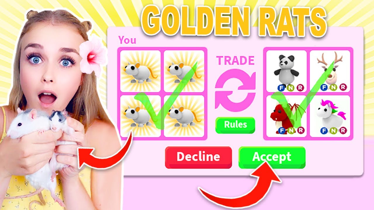 Golden Rat, Trade Roblox Adopt Me Items