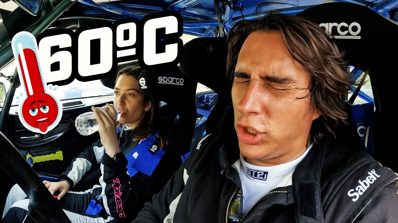 *RALLY con CONDICIONES EXTREMAS* la temperatura de la CABINA del SUBARU se pone 60 grados