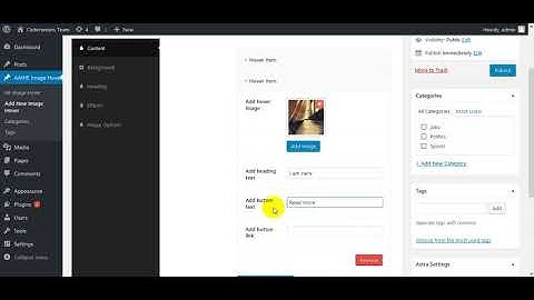Wordpress all in all hover effects for image