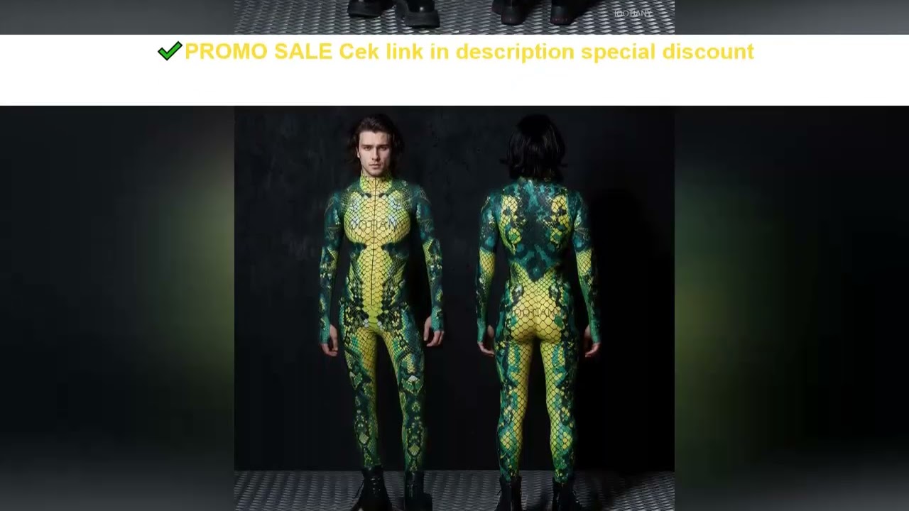 Horror Other Animal Skin Bodysuit Men's Halloween Special Costume Women's Stage Performance New Sexy