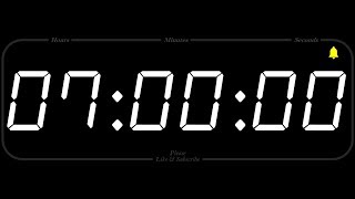 7 Hour  TIMER & ALARM  1080p  COUNTDOWN