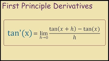 Derivative of tan(x) from first principles