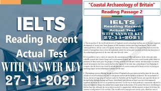 27 November 2021 Actual IELTS Exam / Evening Slot / Full Reading Passage 2 With Answer Key / INDIA