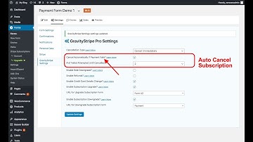 GravityStripe Pro - Automatically cancel a stripe subscription with Gravity Forms