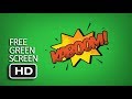 Gambar cover Free Green Screen - Kaboom Comic Text Effect Animated