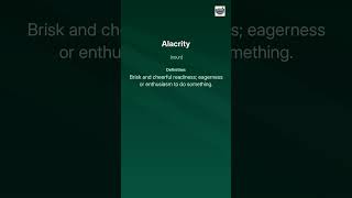 Boost Your Vocabulary: What Does Alacrity Actually Mean?