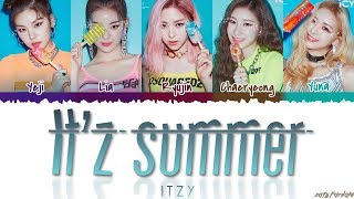 Video thumbnail of "ITZY (있지) - 'IT'z SUMMER' Lyrics [Color Coded_Han_Rom_Eng]"
