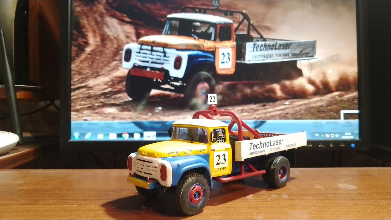 Покраска модели кистью / ЗИЛ 130 Автокросс / Ильичев Александр #23 / г ...