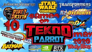 10 Games On TeknoParrot - 60FPS - May 2020 - i9 9900K - RTX 2070