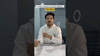 🎯 Convert Your Resume into a Portfolio Website in 3 Simple Steps! 🚀  #PortfolioWebsite #NoCodeTools