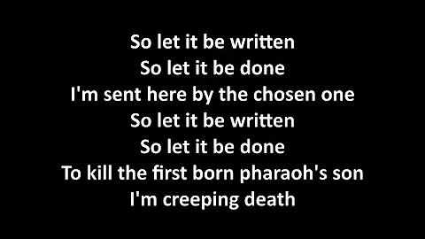 Stone Sour - Creeping Death with lyrics