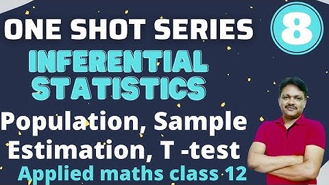 One Shot Series Part 8|  Inferential statistics | Applied Maths Class 12 | Gaur Classes