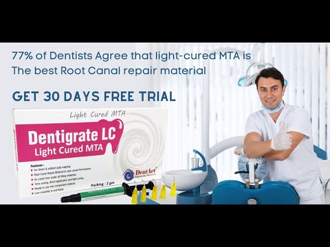 Light cured MTA - Most Trusted Filling and sealing material for root canal Treatment.