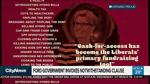 Ford government invokes notwithstanding clause