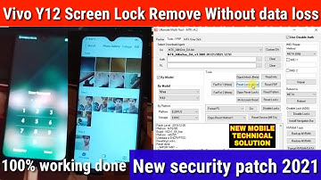 Vivo Y12(1904) Screen Lock Remove without data loss New security patch 2021 Umt dongle 100% working