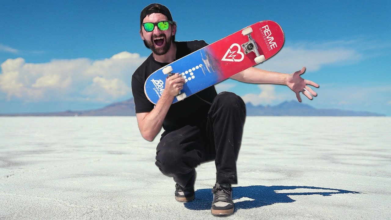 ⁣INSANE SALT FLATS GAME OF SKATE?!