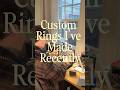 Custom ring projects. Start yours at the link in my bio! #decojewelry #ring #gold #smallbusiness